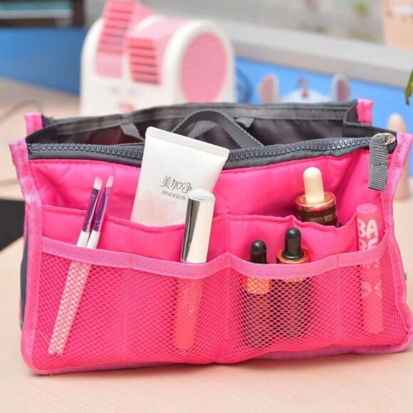 Handbag Organizer Insert / Bag Divider /Purse Tote / Make-up Case - Pink - NWT - Picture 5 of 8